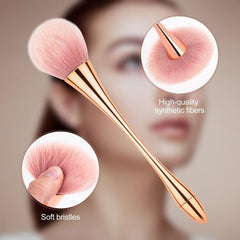 Professional Fluffy Makeup Brushes Set with Velvet Powder Puff & Makeup Sponge