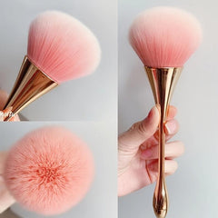 Professional Fluffy Makeup Brushes Set with Velvet Powder Puff & Makeup Sponge