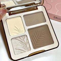 4 Contouring Palette - Nose, Side Shadow & Highlighting Matte Finish Powder