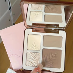4 Contouring Palette - Nose, Side Shadow & Highlighting Matte Finish Powder