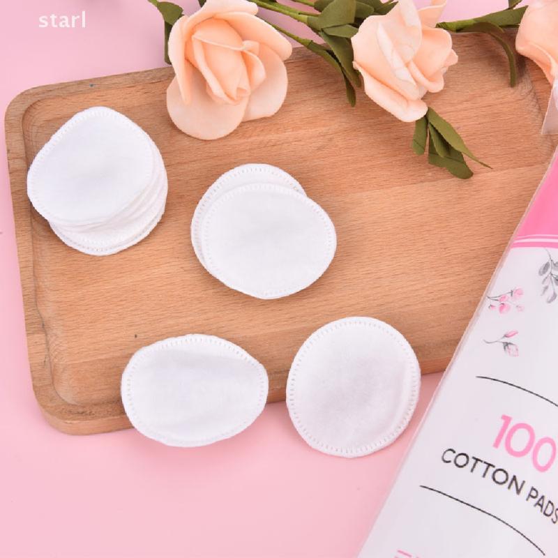 100pcs Makeup Remover Pads Washable Cotton Facial Cleaning Wipes