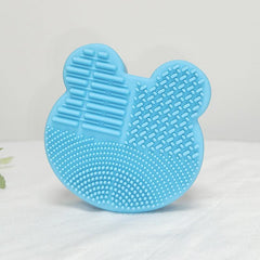 Cartoon Makeup Brush Cleaning Box with Removal Sponge