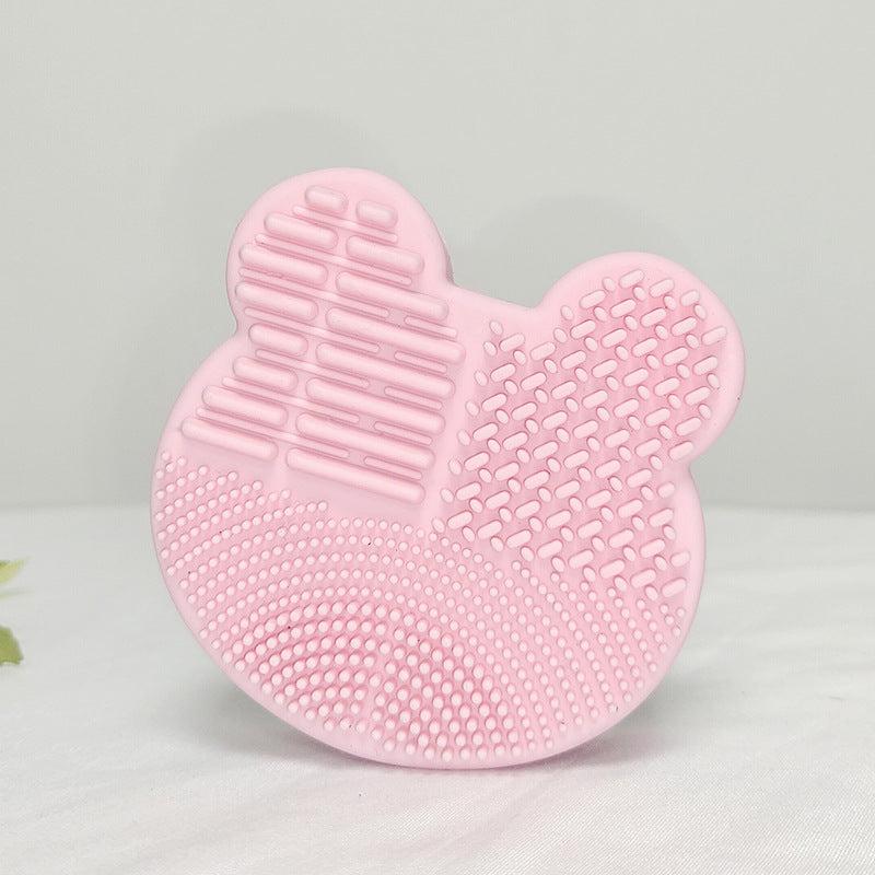 Cartoon Makeup Brush Cleaning Box with Removal Sponge