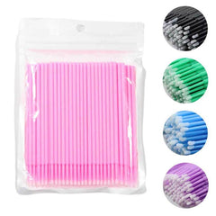 Disposable Micro Brush Eyelash Cotton Swab
