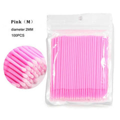 Disposable Micro Brush Eyelash Cotton Swab