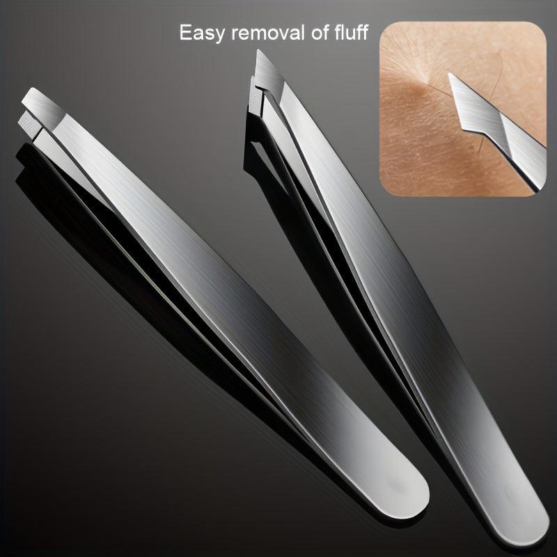 4pcs Professional Tweezers Set for Eyebrow Hair Removal Splinter & Ingrown Hair