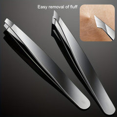 4pcs Professional Tweezers Set for Eyebrow Hair Removal Splinter & Ingrown Hair