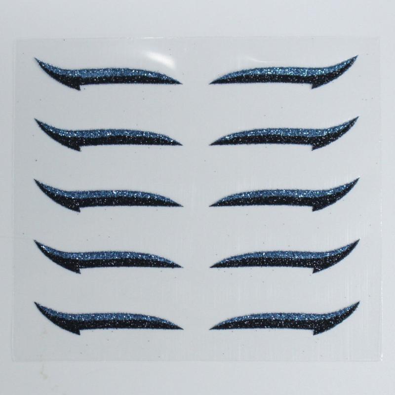 10PCS Glitter Silver Eyelid Stickers Makeup Tools