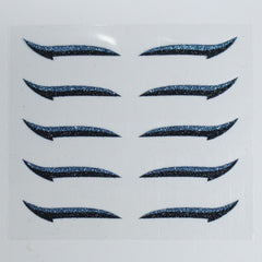 10PCS Glitter Silver Eyelid Stickers Makeup Tools