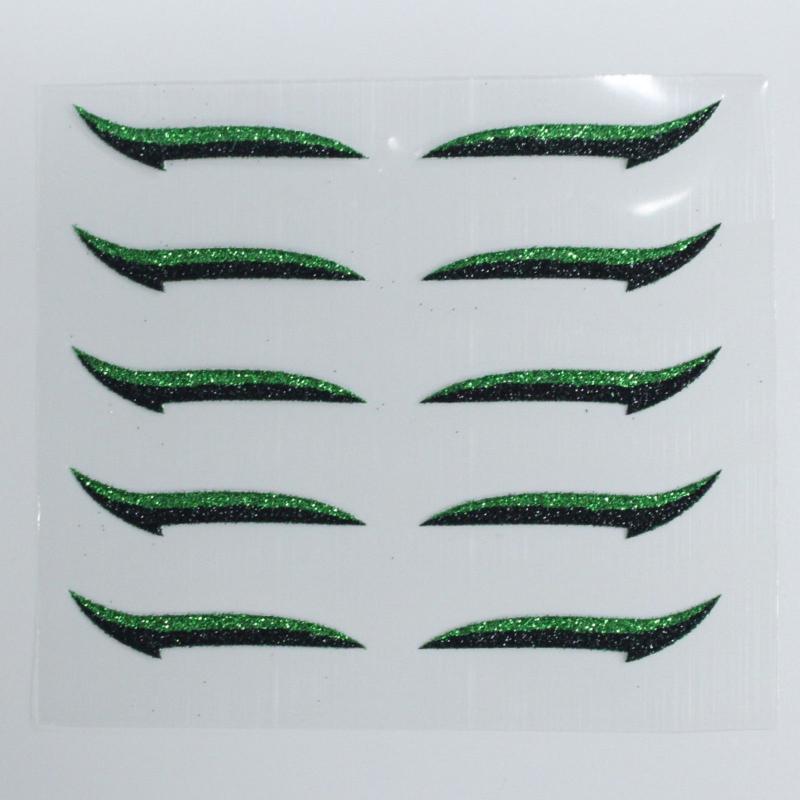 10PCS Glitter Silver Eyelid Stickers Makeup Tools