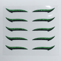 10PCS Glitter Silver Eyelid Stickers Makeup Tools