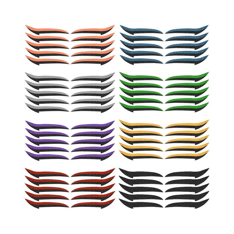 10PCS Glitter Silver Eyelid Stickers Makeup Tools