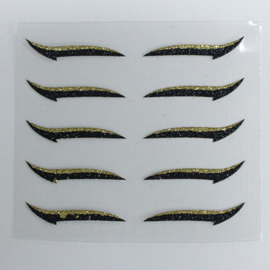 10PCS Glitter Silver Eyelid Stickers Makeup Tools