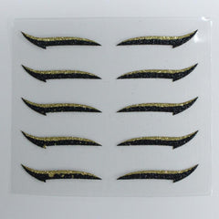 10PCS Glitter Silver Eyelid Stickers Makeup Tools