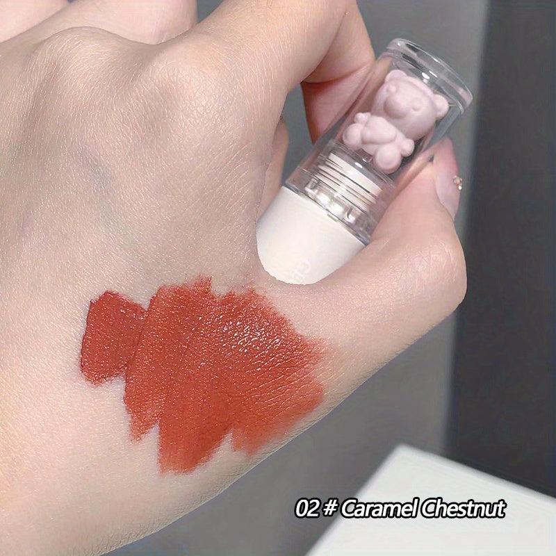 Velvet Soft Lip Glaze Matte Brightening Long Lasting Lipstick Bear Lip Clay