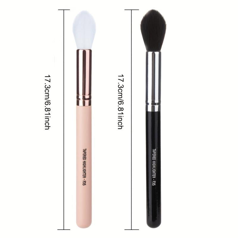 Pink Portable Makeup Brush Soft Goat Hair Strong Powder Grab Highlight Blush