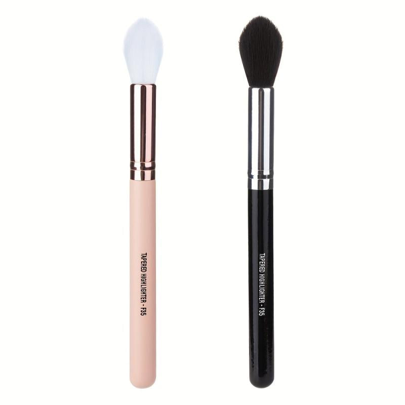 Pink Portable Makeup Brush Soft Goat Hair Strong Powder Grab Highlight Blush