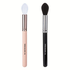 Pink Portable Makeup Brush Soft Goat Hair Strong Powder Grab Highlight Blush