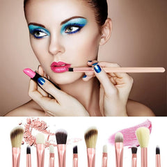 12 Pcs Synthetic Makeup Brushes Set for Foundation Powder Blush Eyeshadows