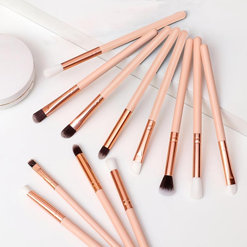 12 Pcs Synthetic Makeup Brushes Set for Foundation Powder Blush Eyeshadows