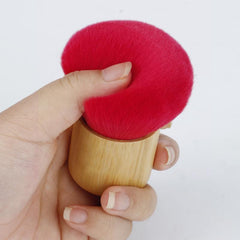 Professional Kabuki Makeup Brush with Bamboo Handle