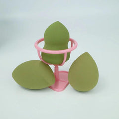 Makeup Sponge Set Liquid Cream Powder Puff Sponge 3 Sponges 1 Holder