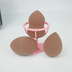 Makeup Sponge Set Liquid Cream Powder Puff Sponge 3 Sponges 1 Holder