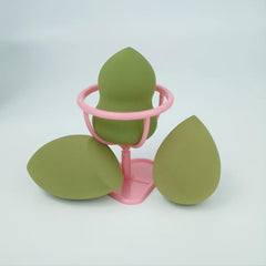Makeup Sponge Set Liquid Cream Powder Puff Sponge 3 Sponges 1 Holder