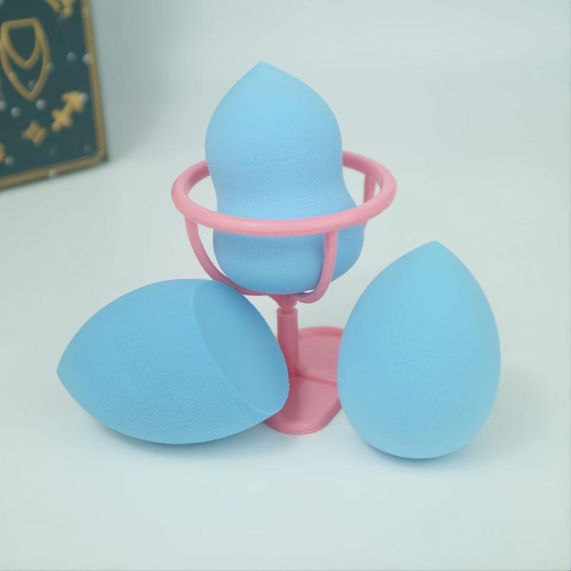 Makeup Sponge Set Liquid Cream Powder Puff Sponge 3 Sponges 1 Holder