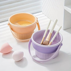 3-in-1 Powder Puff Cleaning & Storage Box - Makeup Sponge Brush Drying Cleaner