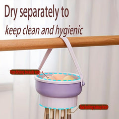 3-in-1 Powder Puff Cleaning & Storage Box - Makeup Sponge Brush Drying Cleaner