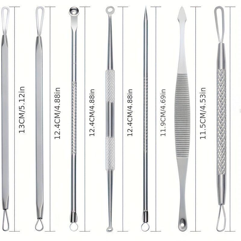 7pcs Stainless Steel Pimple Popper Kit with Case