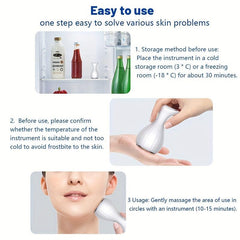 Reusable Cooling Eye Pad With Handle Ice Globe For Women