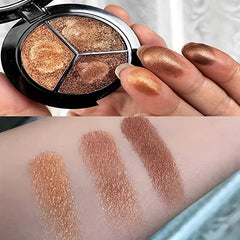 3 Colors Eyeshadow Palette Matte & Glitter Finish