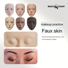3D Silicone Makeup Face Practice Board for Artists