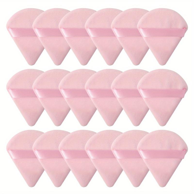 Velvet Makeup Puff Set 18pcs for Liquid Cream Foundation Powder