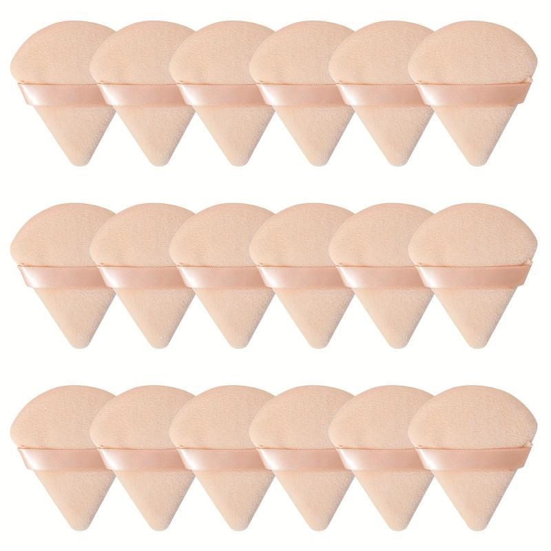 Velvet Makeup Puff Set 18pcs for Liquid Cream Foundation Powder