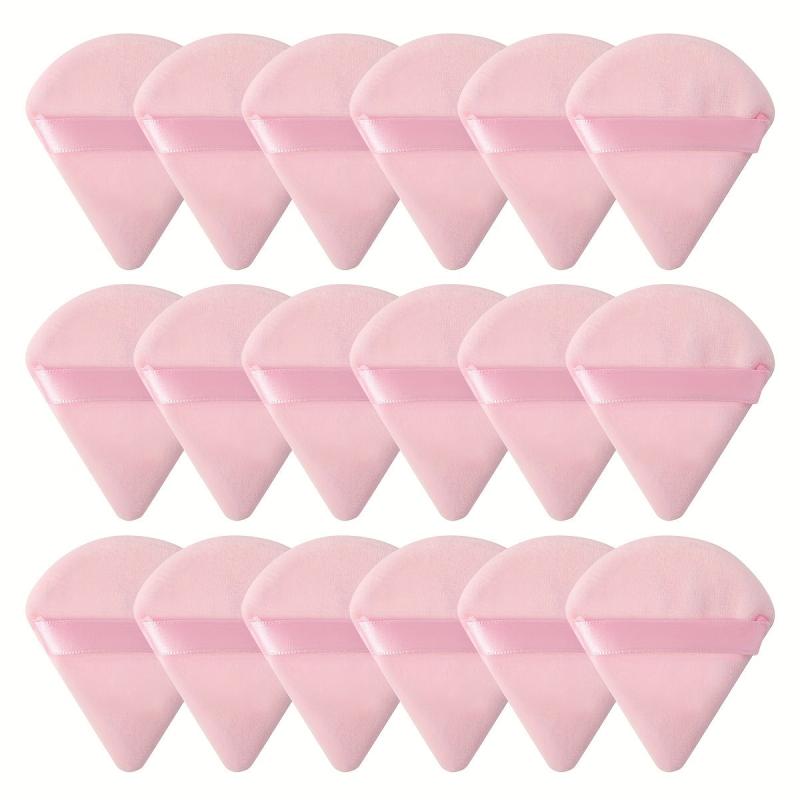 Velvet Makeup Puff Set 18pcs for Liquid Cream Foundation Powder