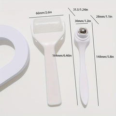 Facial Ice Roller & Eye Cream Roller Wand Kit - Face & Eye Puffiness Massager