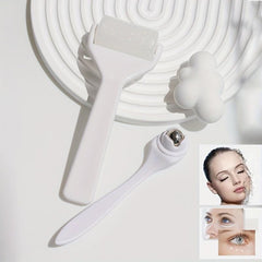 Facial Ice Roller & Eye Cream Roller Wand Kit - Face & Eye Puffiness Massager