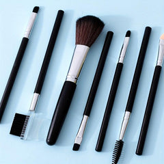 7pcs Makeup Brush Set Dual Side Eyelash Eyebrow Brush Comb Sponge Head