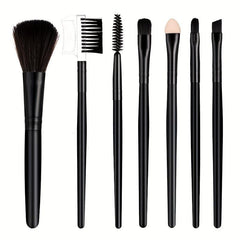 7pcs Makeup Brush Set Dual Side Eyelash Eyebrow Brush Comb Sponge Head