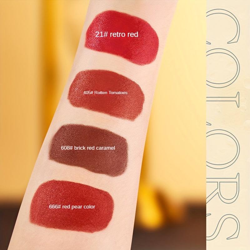 Velvet Matte Embossed Lipstick Carving Waterproof Long Lasting Lipstick