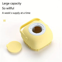 Silicone Bath Brush Cat And Dog Bath Accessories Soft Hair Bottle Bath Scrub