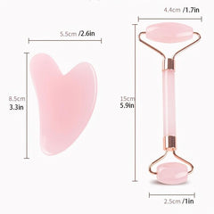 Powder Crystal Roller Massager Set Face Beauty Shaving Massage Stick