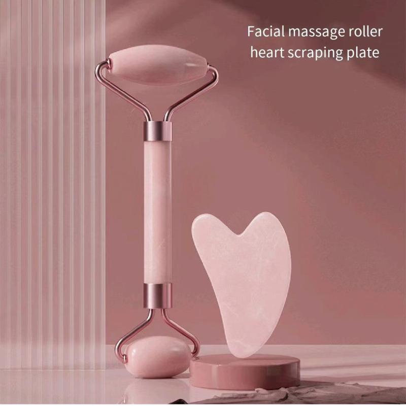 Powder Crystal Roller Massager Set Face Beauty Shaving Massage Stick