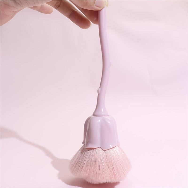 Rose Blush Brush Large Face Powder Makeup Brushes Kabuki Brushes
