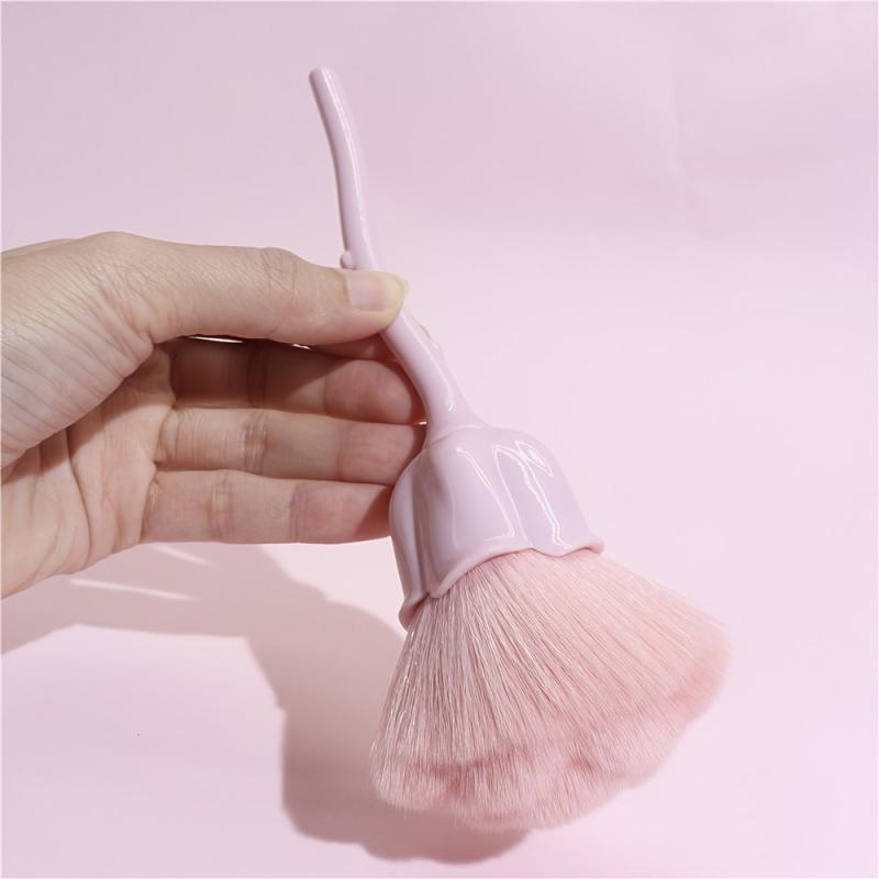 Rose Blush Brush Large Face Powder Makeup Brushes Kabuki Brushes
