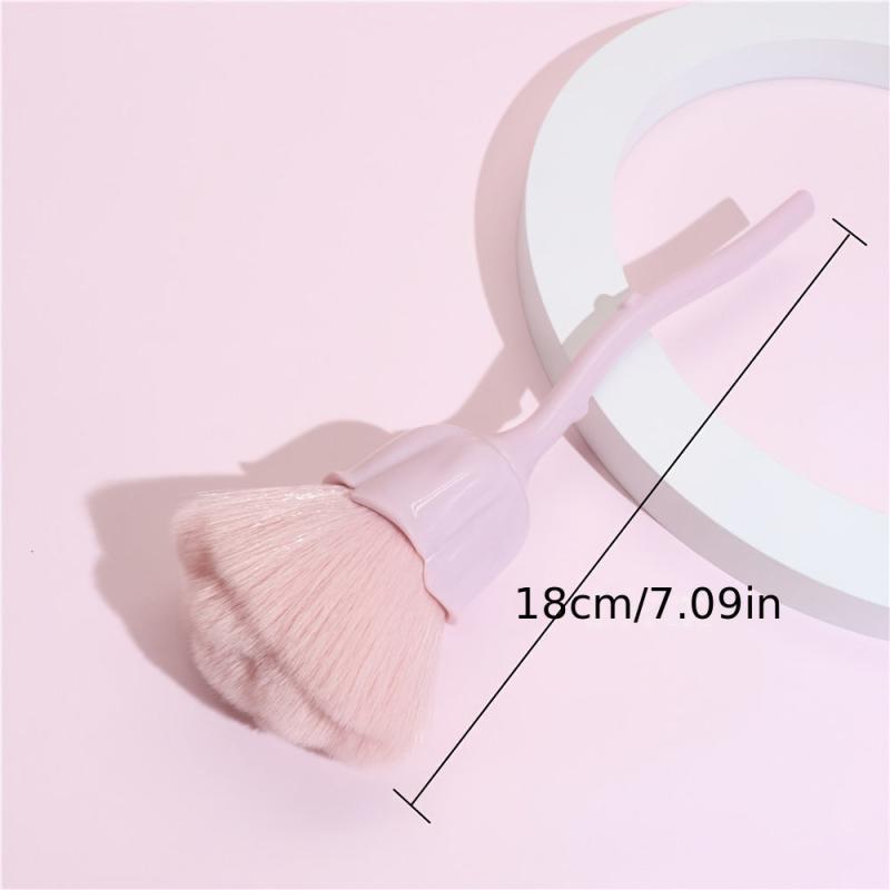 Rose Blush Brush Large Face Powder Makeup Brushes Kabuki Brushes