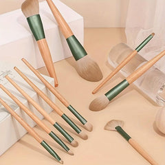 10pcs Makeup Brushes Set Portable Makeu...